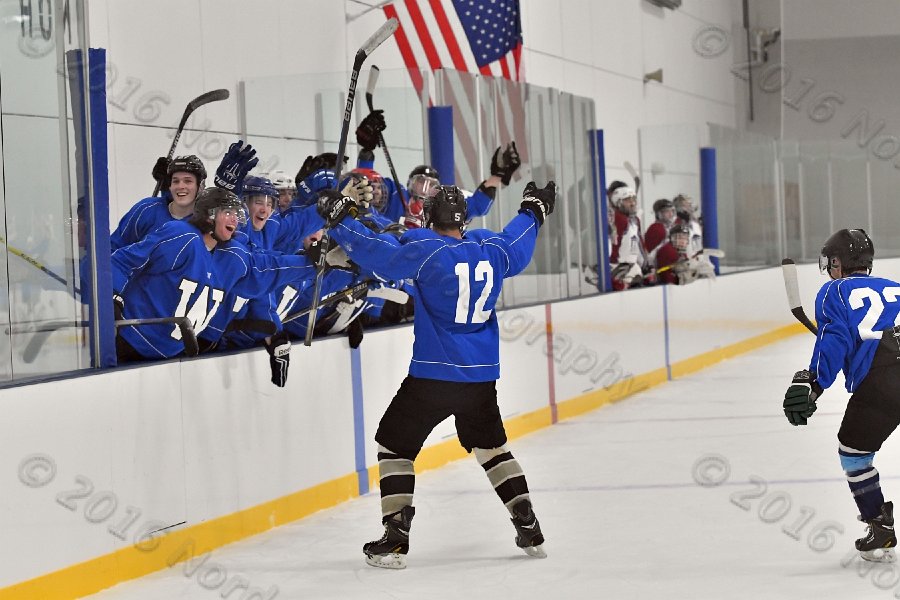 Wheaton College Men\'s Ice Hockey vs Middlesex Community College. - Photo By: KEITH NORDSTROM